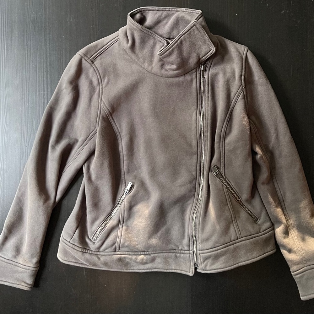Grey moto jacket